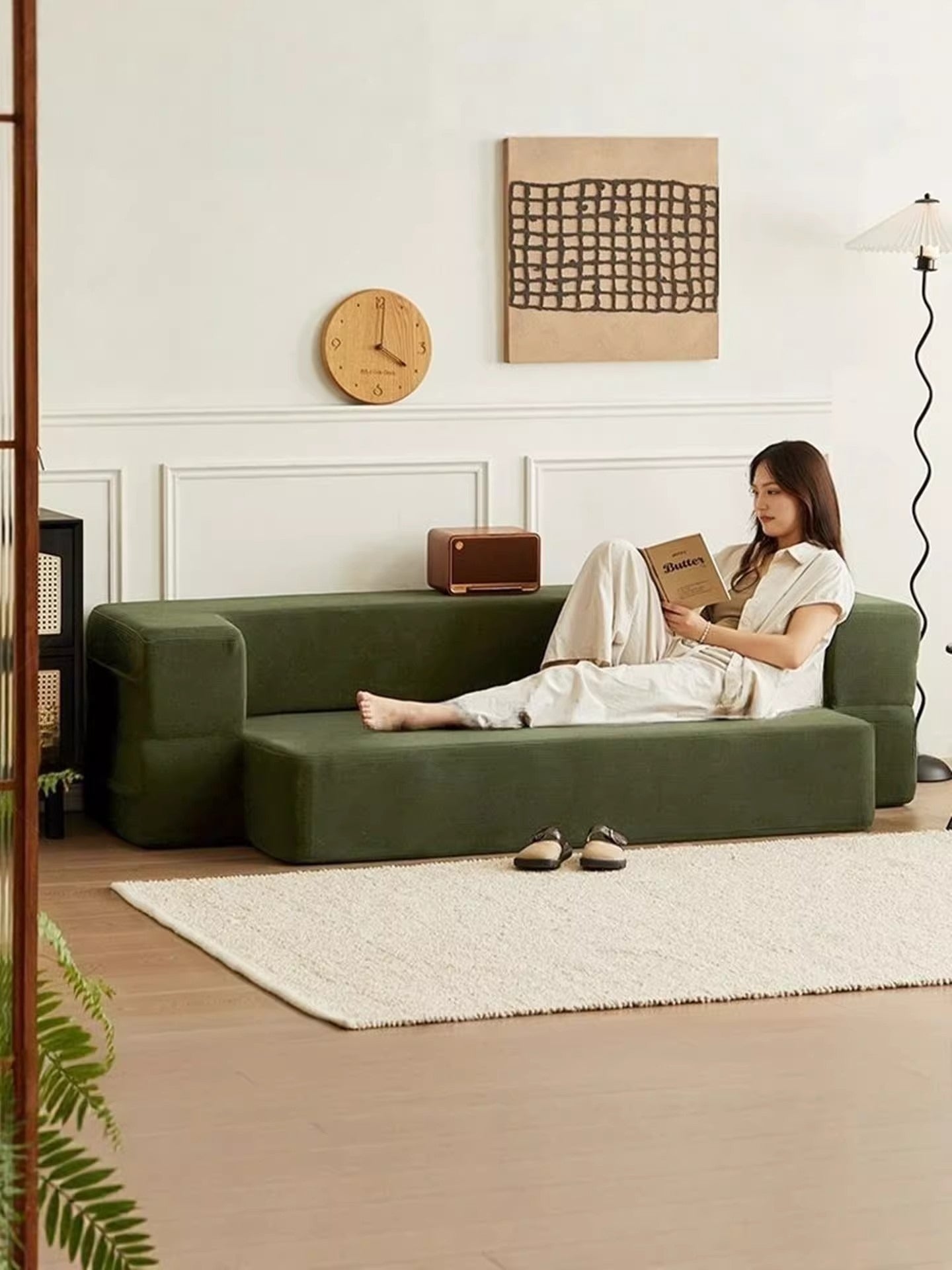 Modern Foldable Sofa Bed with Cushions