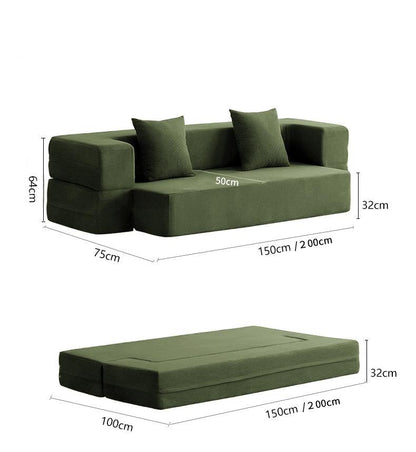 Modern Foldable Sofa Bed with Cushions